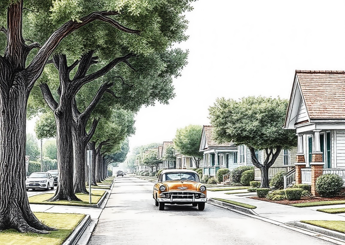 avenue of trees