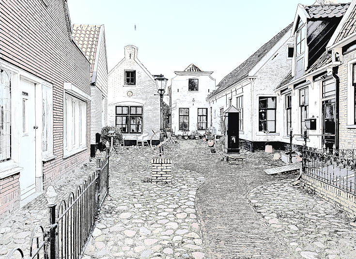 042 Edited photo somewhere in Den Burg (Texel, Netherlands) by David Watts