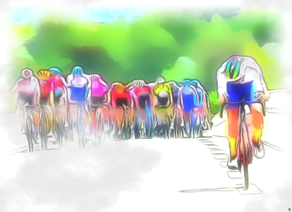 050 Edited photo of the tour de french by David Watts