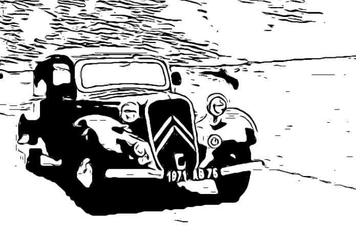 063 Edited photo of a traction avant by David Watts.