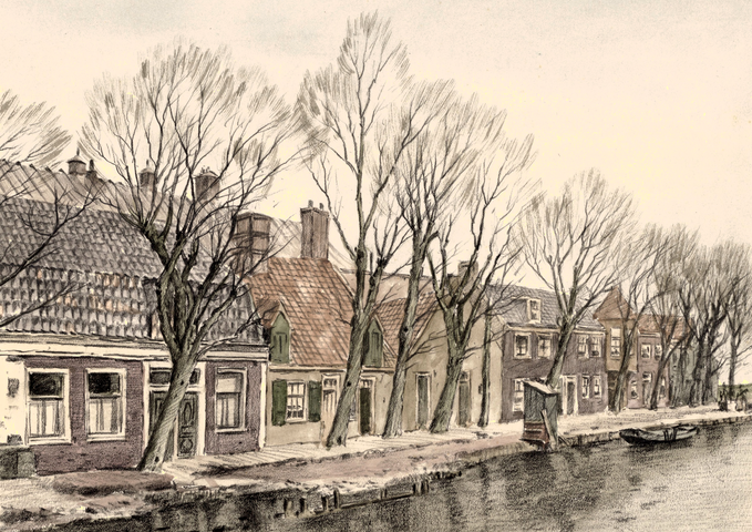 283 Now Schollenbrugstraat, with the Ringvaart in the foreground.
