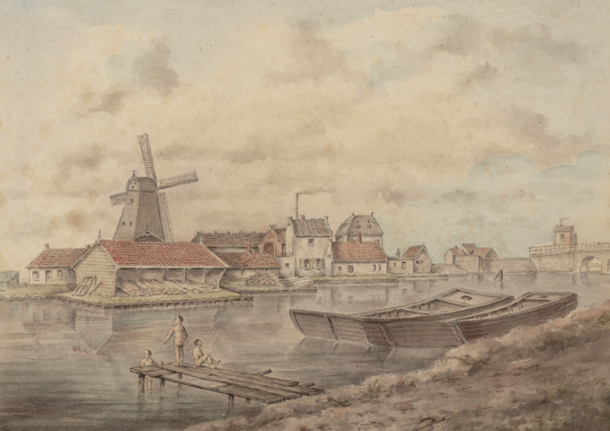 292 Kostverlorenvaart Seen towards the mill