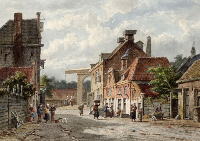 325 Palmstraat 92-98 and left 99-101, seen towards Lijnbaansgracht