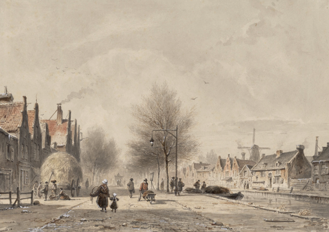 327 Winter view on the Overtoomseweg