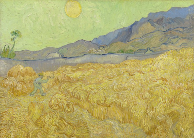 5012 Wheatfield with a reaper