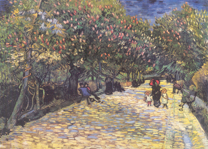 5016 Avenue with flowering trees