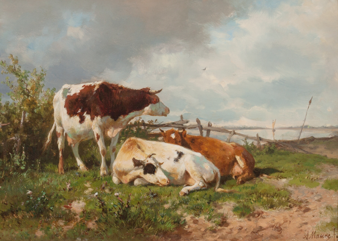 9008 Three cows in a meadow