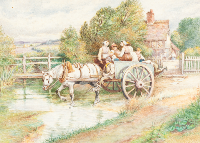 9411 Children in a Cart