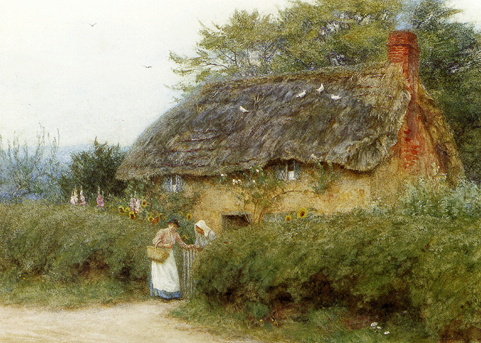 9507 A Cottage With Sunflowers At Peaslake