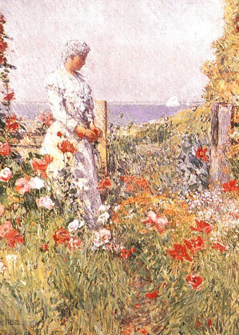 Celia Thaxter in Her Garden 1892