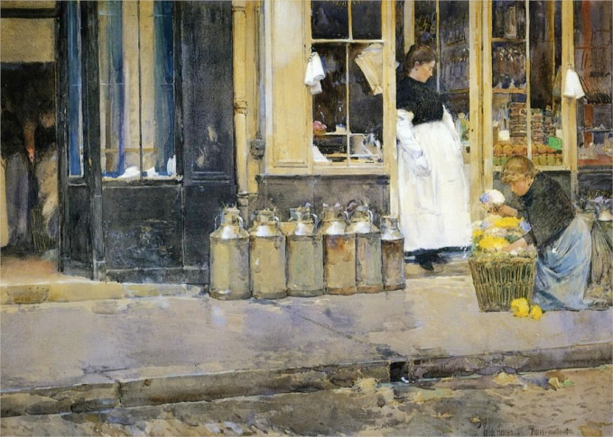 The Flower Girl and the Milkmaid 