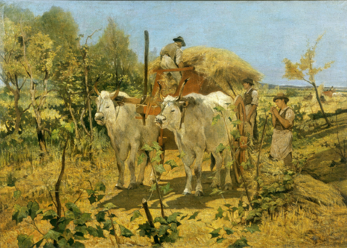 9604 Hay harvesting in Maremma (1867-1870)