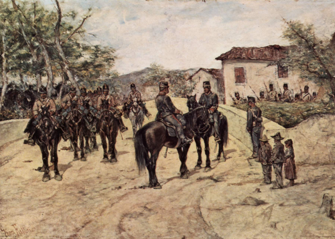 9615 Rest of the cavalry unit (1895)