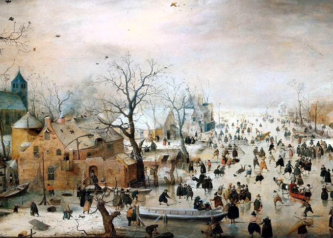 9702 Winter landscape with skaters (1608)