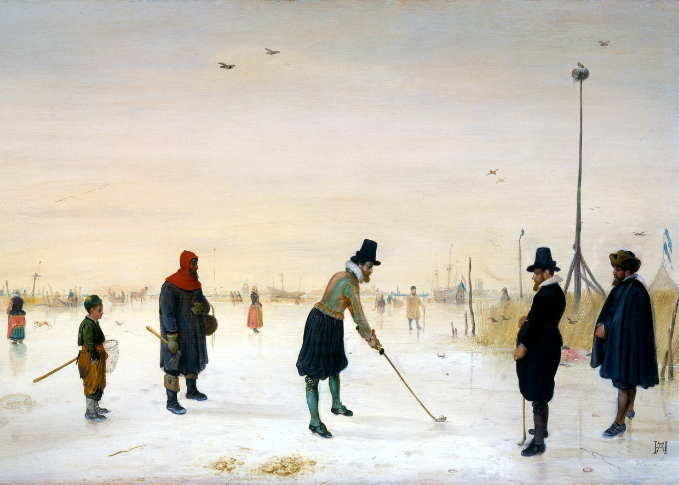 9705 Colf players on the ice (1625)
