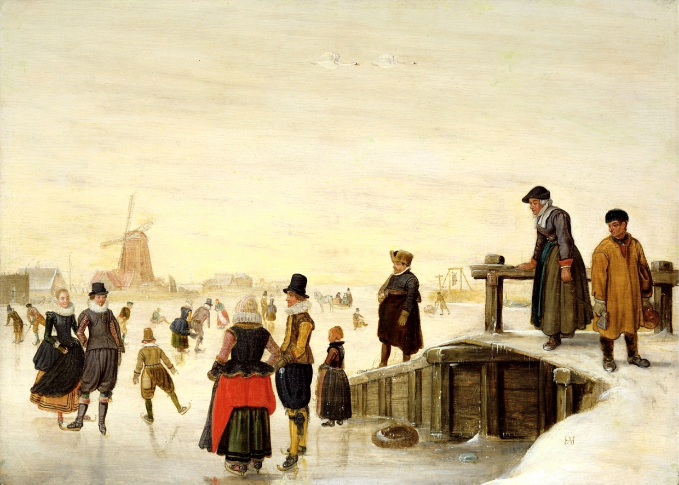 9706 Figures skating in a Dutch landscape (1625)