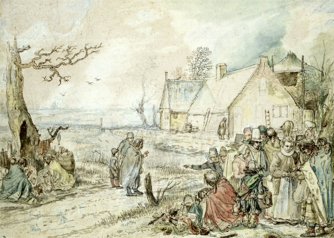 9708 Landscape with Gypsy Fortune-Tellers (1625)