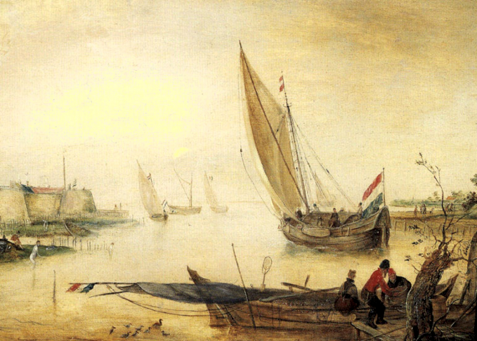 9715 Summer Landscape near a Fort