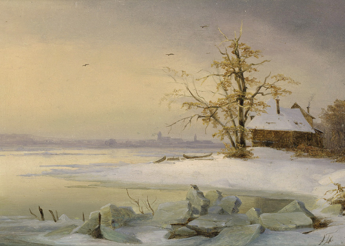 Brandenburg in winter 1838