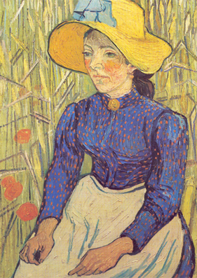 Peasant Girl in Straw Hat