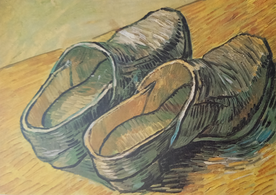 A pair of wooden clogs